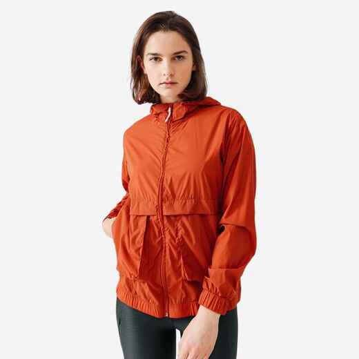 
      KIPRUN RUN 500 WOMEN's WINDPROOF RUNNING JACKET-BROWN
  