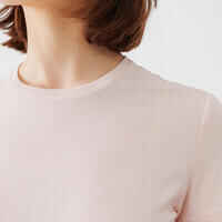 Camiseta de running suave y transpirable Soft Mujer rosa