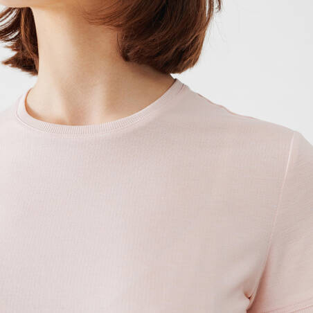 T-shirt lari wanita lembut dan breathable - pink