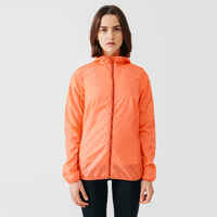 Wind Women's Running Windproof Jacket - coral