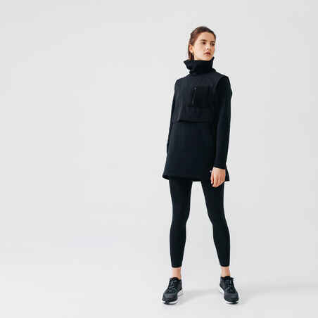 Warm+ Long Women's Running Warm Long Sweatshirt - black