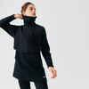 Moteriškas ilgas bėgimo sportinis megztinis „Warm“, juodas