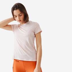 Soft and breathable women's running T-shirt - pink