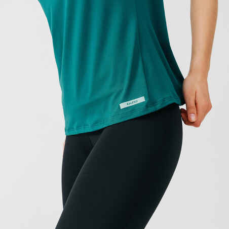 Women's Running T-Shirt Run Dry+ - deep turquoise