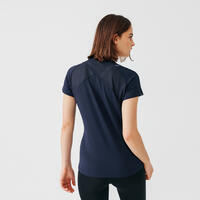 RUN DRY + WOMEN'S RUNNING T-SHIRT - DARK BLUE