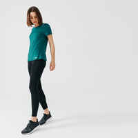 Women's Running T-Shirt Run Dry+ - deep turquoise