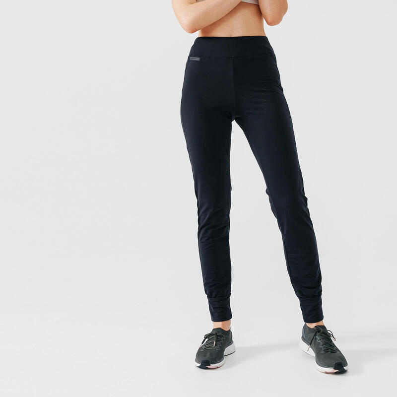 Pantalon de jogging running chaud femme - Warm noir