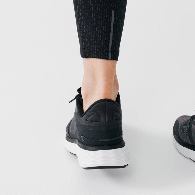 Buy Women's Running Long Warm Leggings Warm Night Black With Reflective  Motifs Online