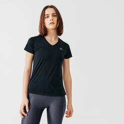 Camiseta running run dry mujer negro