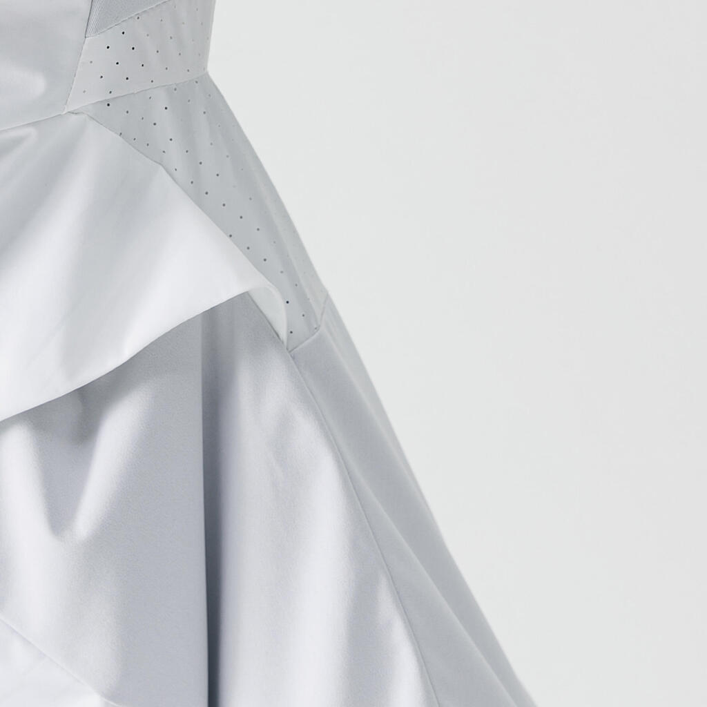 Chamarra de Running con capucha para Mujer - Perlante - Rain - Blanco 