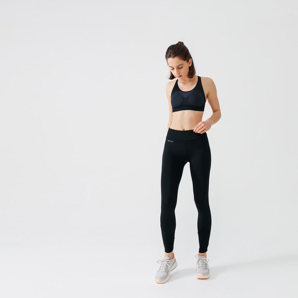 Licra cálida de Running para Mujer Kalenji negro
