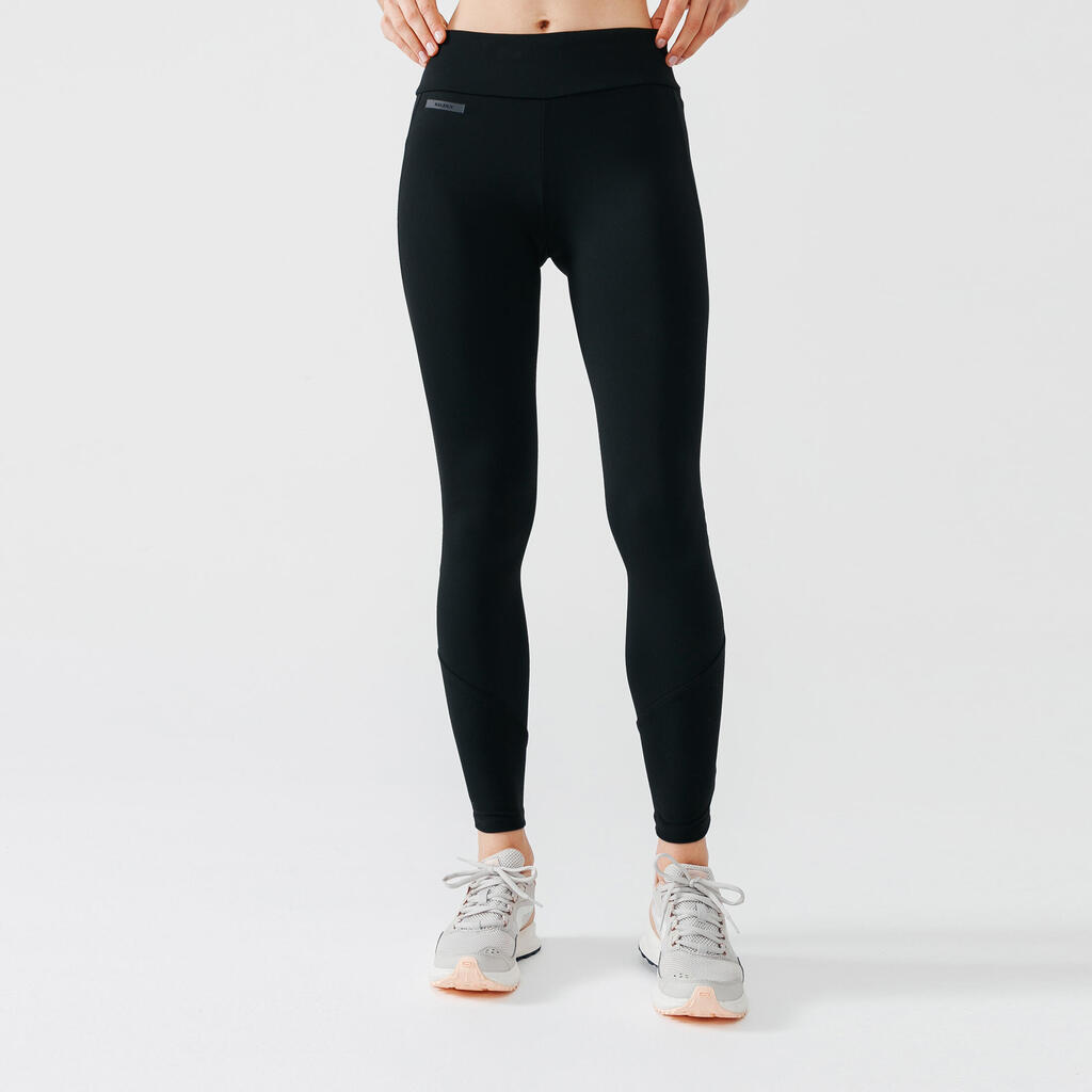 Licra cálida de Running para Mujer Kalenji negro