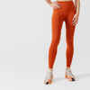 Women's running leggings with body-sculpting (XS to 5XL - large size) - orange