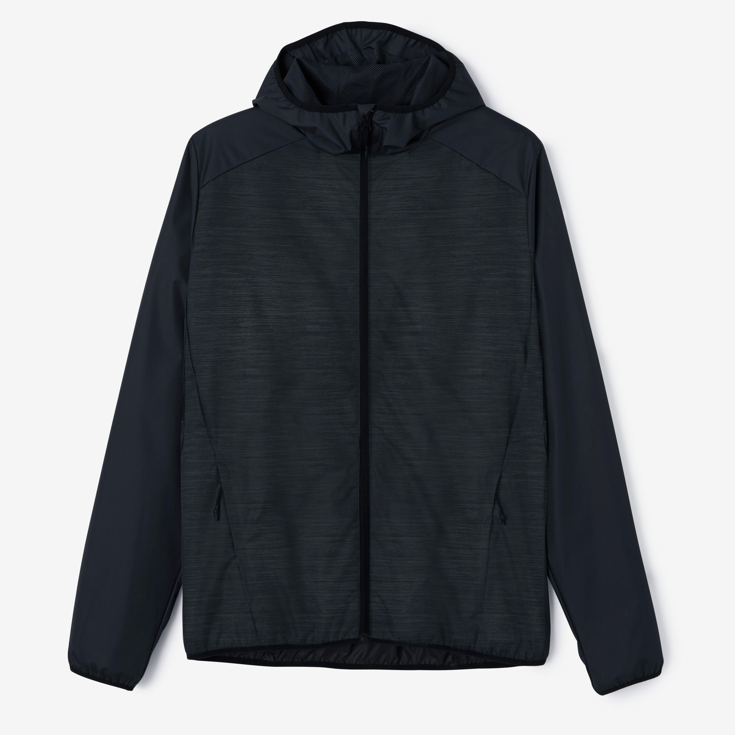 Men's Running Rain Jacket - Run Rain Black - KALENJI