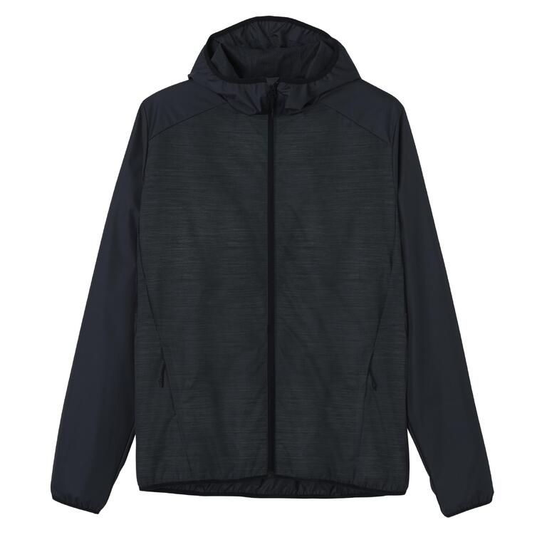 Men's Running Wind and Rain Proof Jacket Run Rain - black