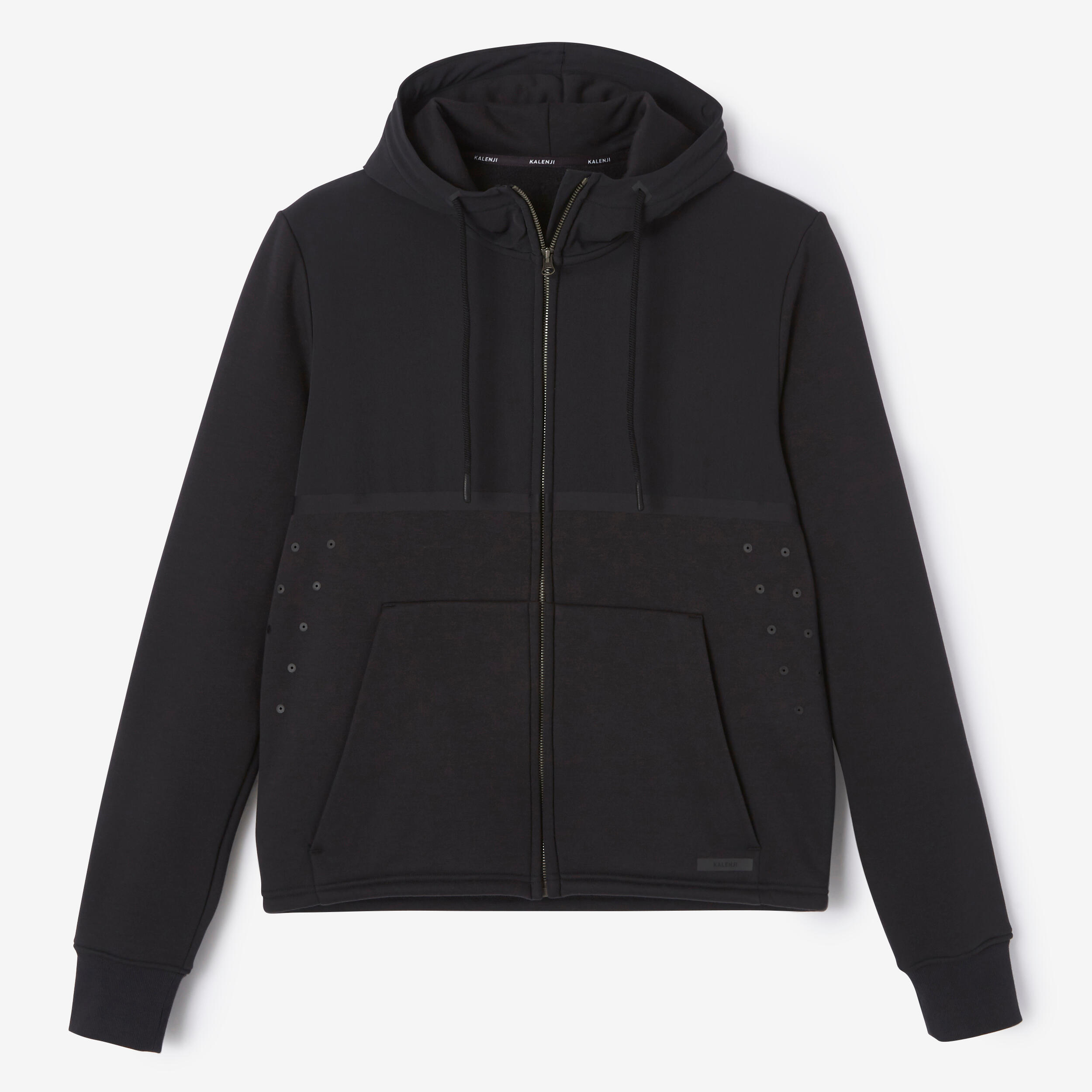 Men's hooded running jacket - Warm+ - Black 2/13