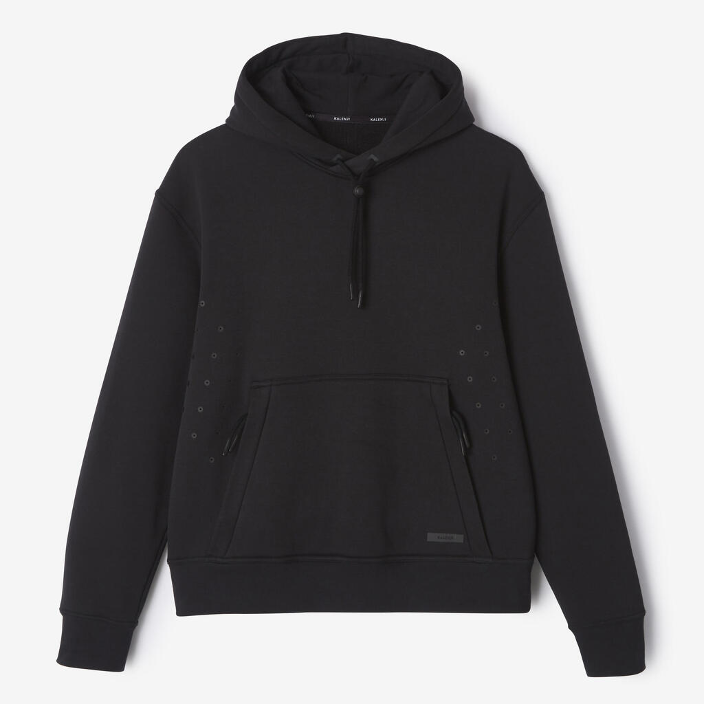 Kalenji Warm+ Men's Running Hoodie Sweatshirt - black