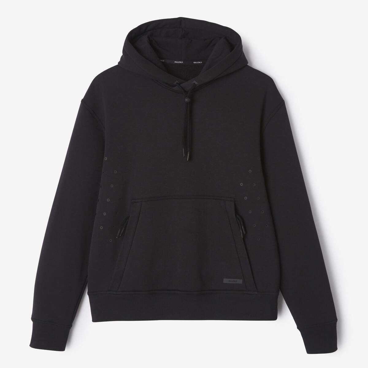 Sweat à capuche running chaud homme - Warm 500 Noir