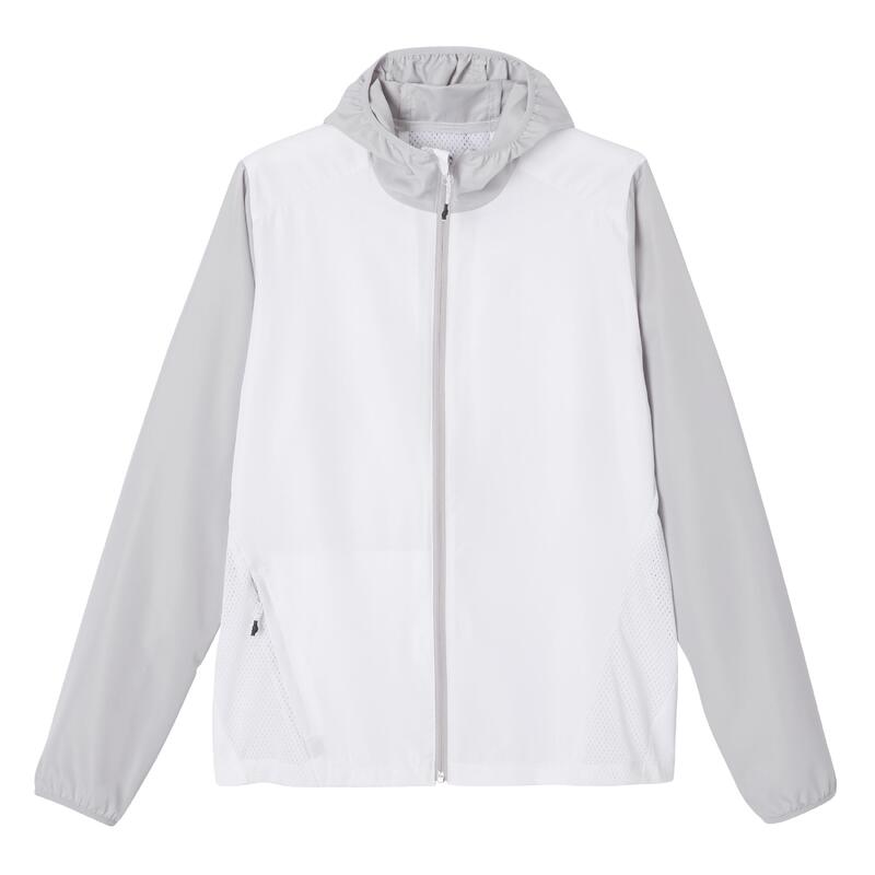 MEN RUN JACKET WIND HOOD WHITE CN