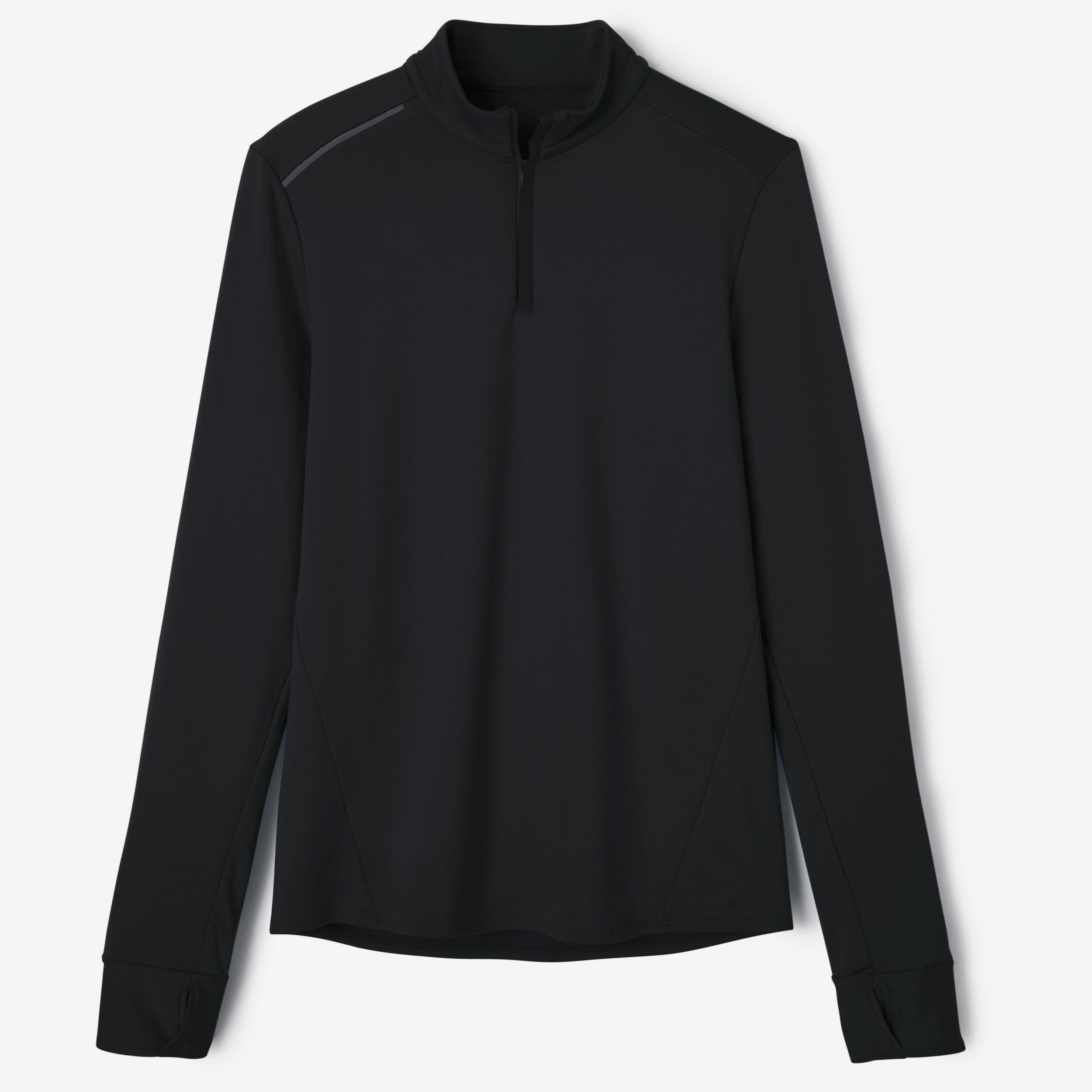 FORMTECH QUARTER ZIP LONG SLEEVE RUNNING TOP - BLACK – TALA