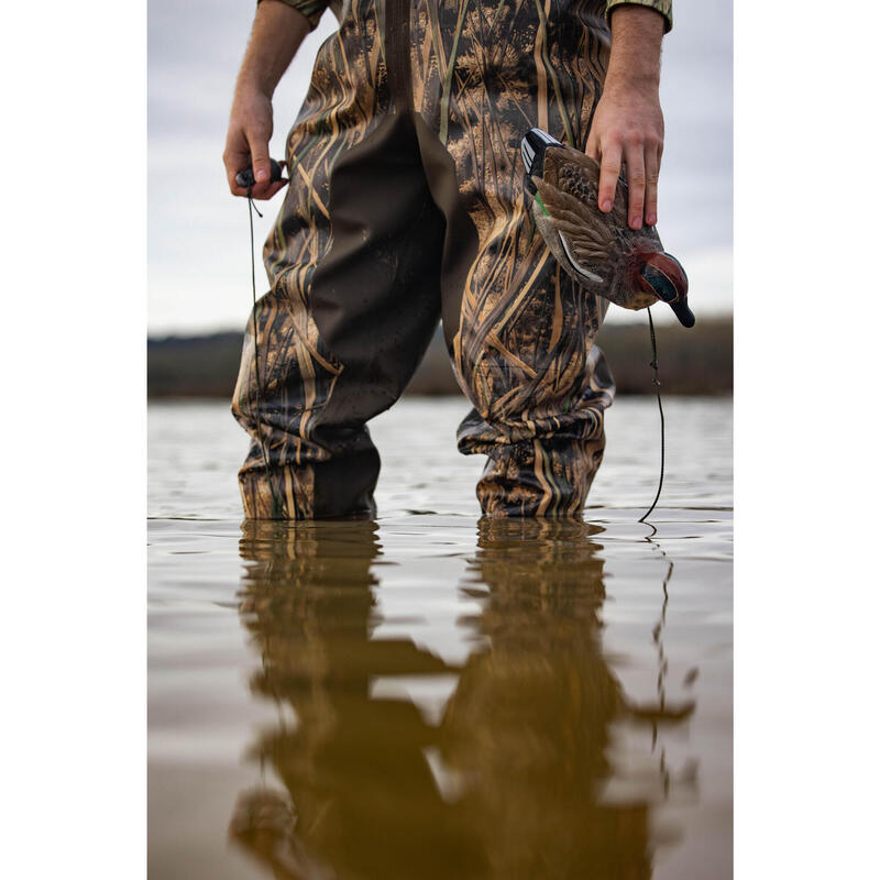 Waders chasse avec poches 520 camouflage marais