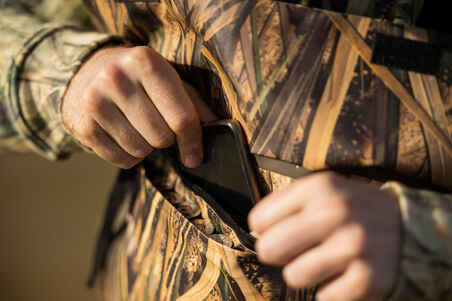 Hunting Waders with Pockets 520 - Wetland Camouflage