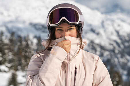 WOMEN’S SKI JACKET FR 500 - PINK