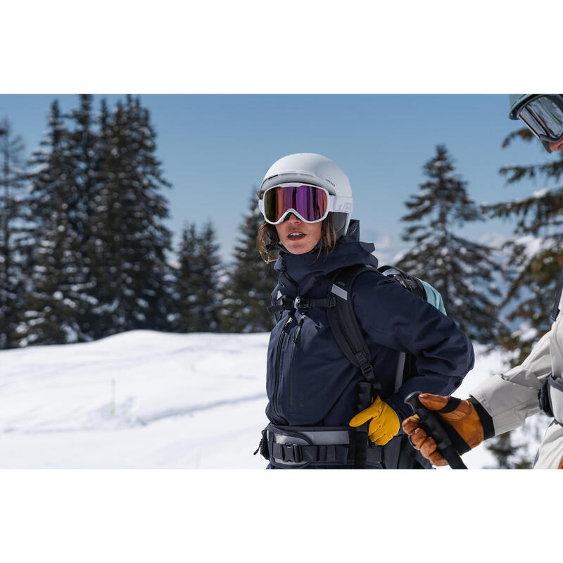 成人自由式滑雪安全帽－白色