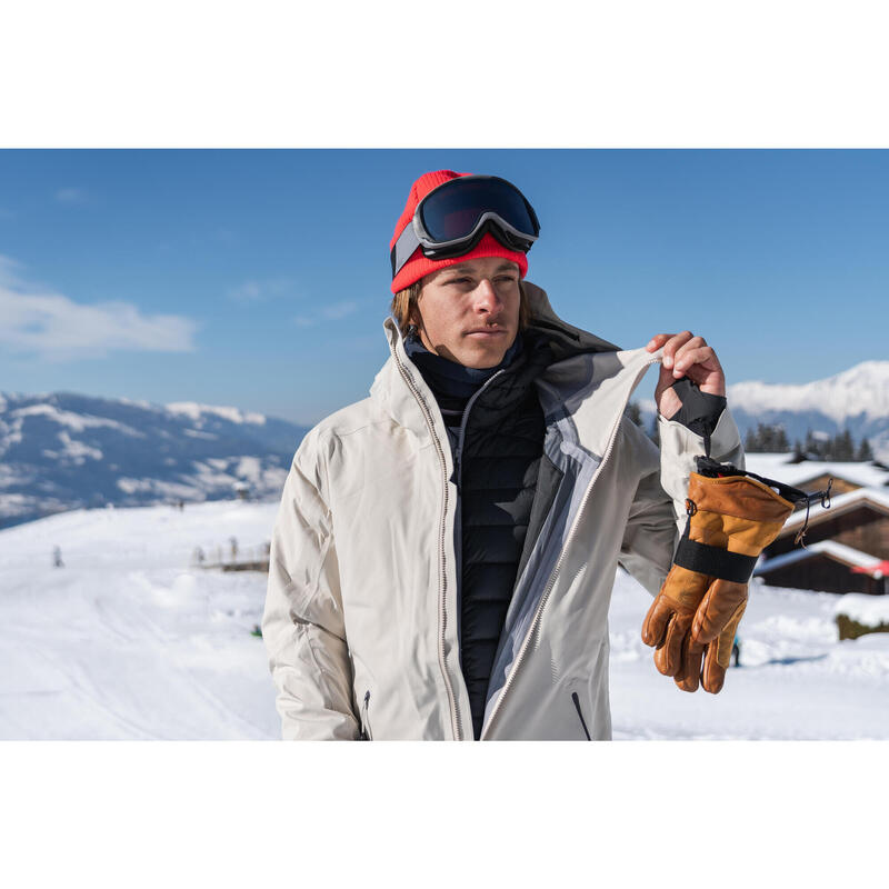 Sous-veste doudoune de ski chaude et respirante homme, FR900 gris