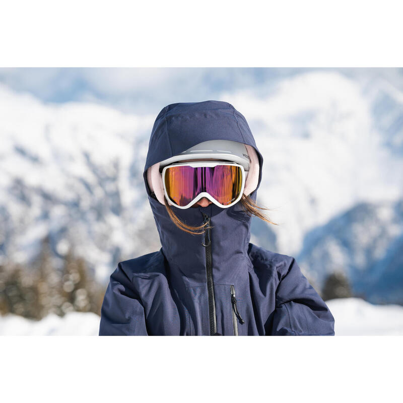 VESTE DE SKI FEMME FR 500 - BLEU MARINE