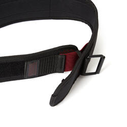 Ceinture lombaire de musculation, double système de fermeture en nylon - noire