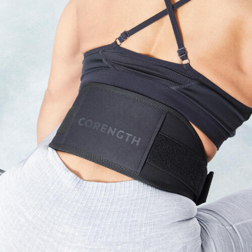 Weight lifting belt black