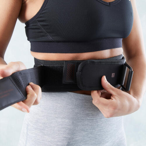 Weight lifting belt black