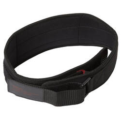 Weight Training Lifting Belt with Dual Nylon Closure Gym - Black