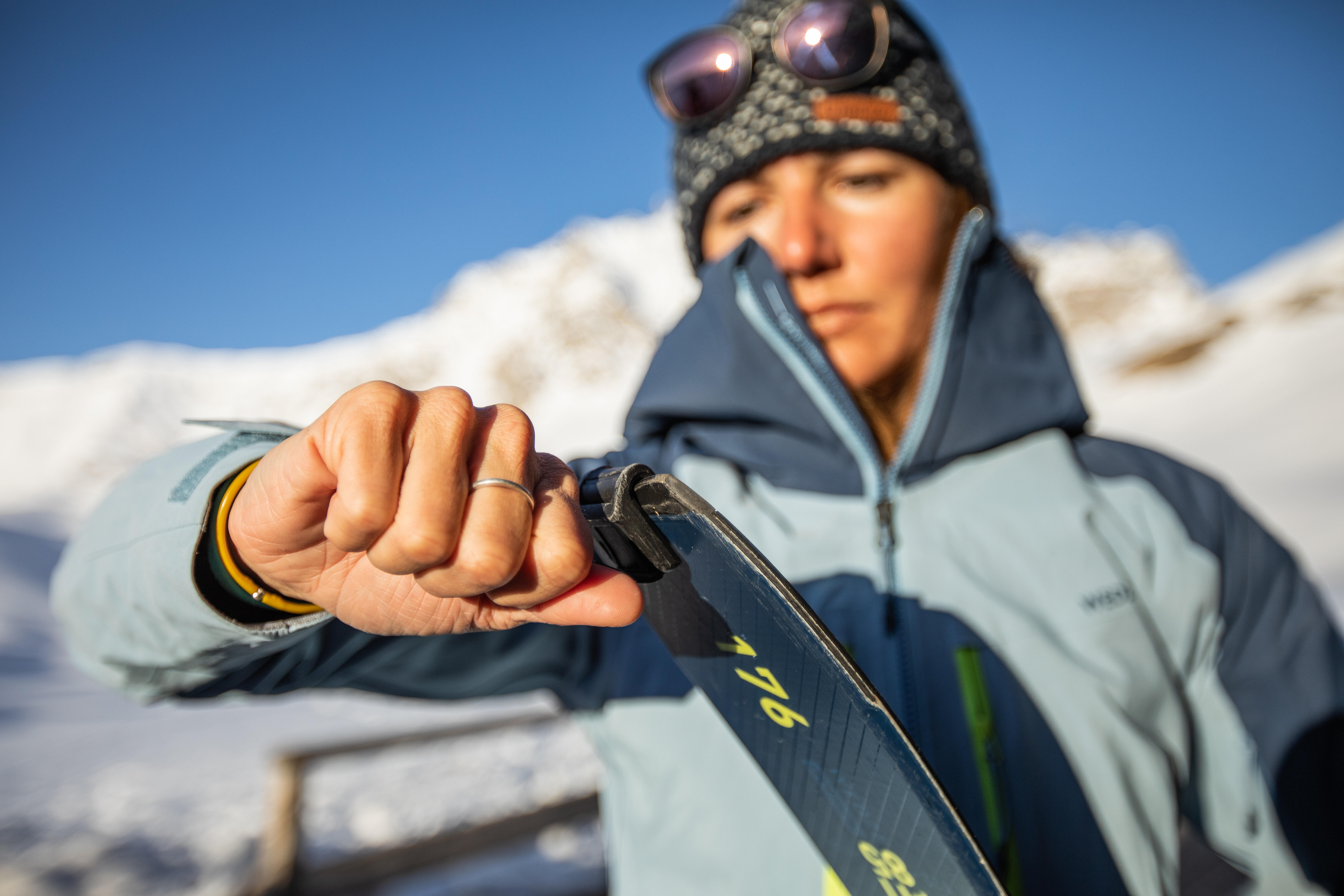 Skis de randonnée avec fixations et peaux – MT 85 - WEDZE