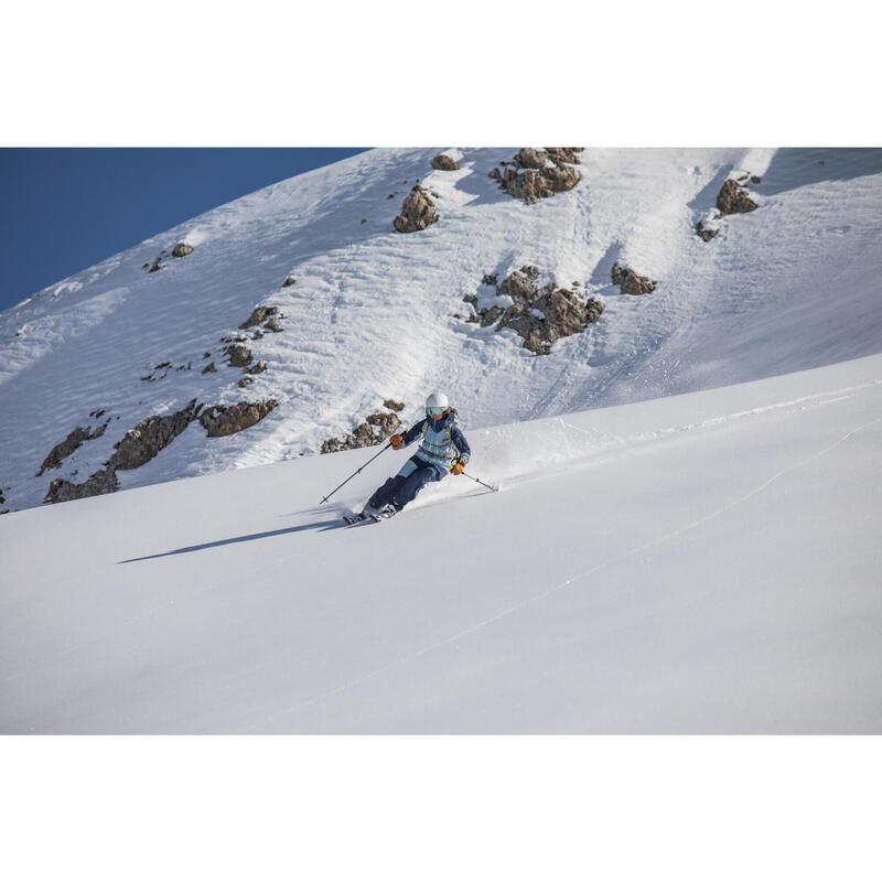 CASACO DE SKI DE CAMINHADA MULHER MOUNTAIN TOURING AZUL