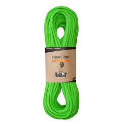 攀岩繩9.5 mm x 70 m－綠色