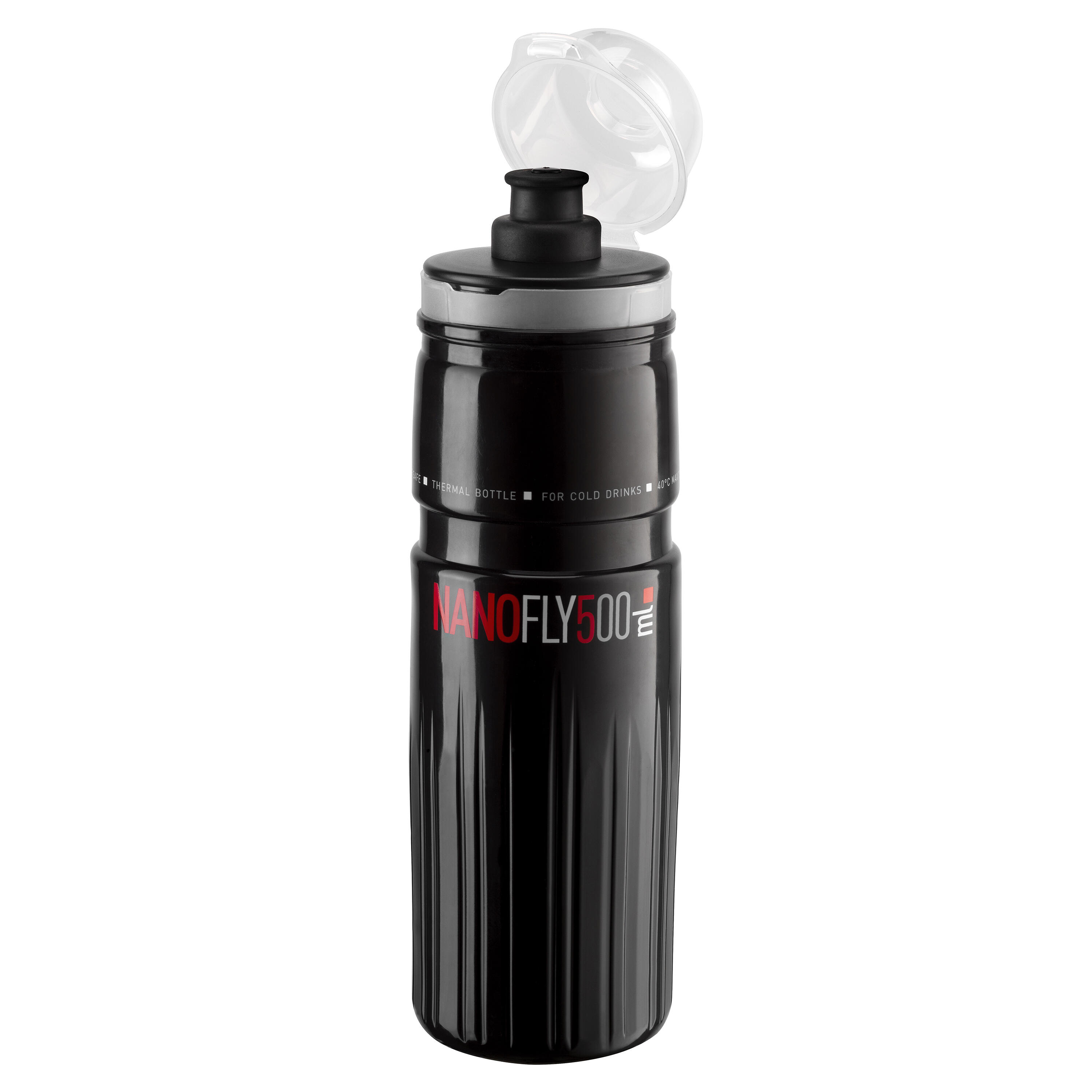 Nano Fly Thermal Cycling Water Bottle, Black - 500ml 1/4