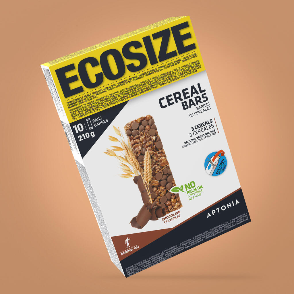 Graudaugu batoniņš ar šokolādi “Clak”, Ecosize iepakojums, 10x21 g