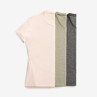 Camiseta de Mujer para Running suave y transpirable Soft rosada