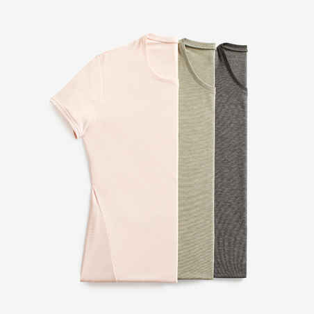 Moteriški orui laidūs bėgimo marškinėliai „Run Soft“, tamsiai pilki