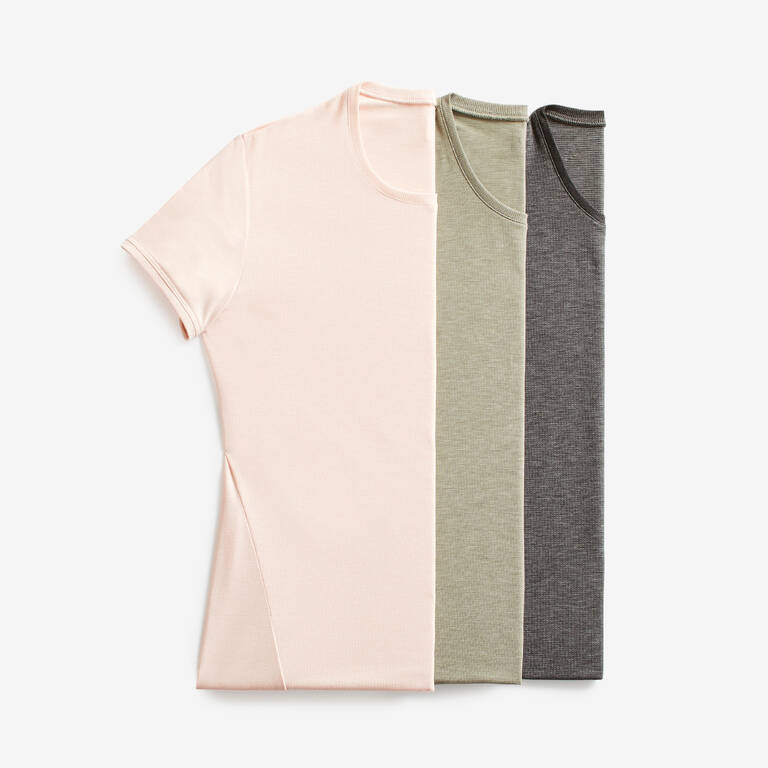 T-shirt lari wanita lembut dan breathable - pink