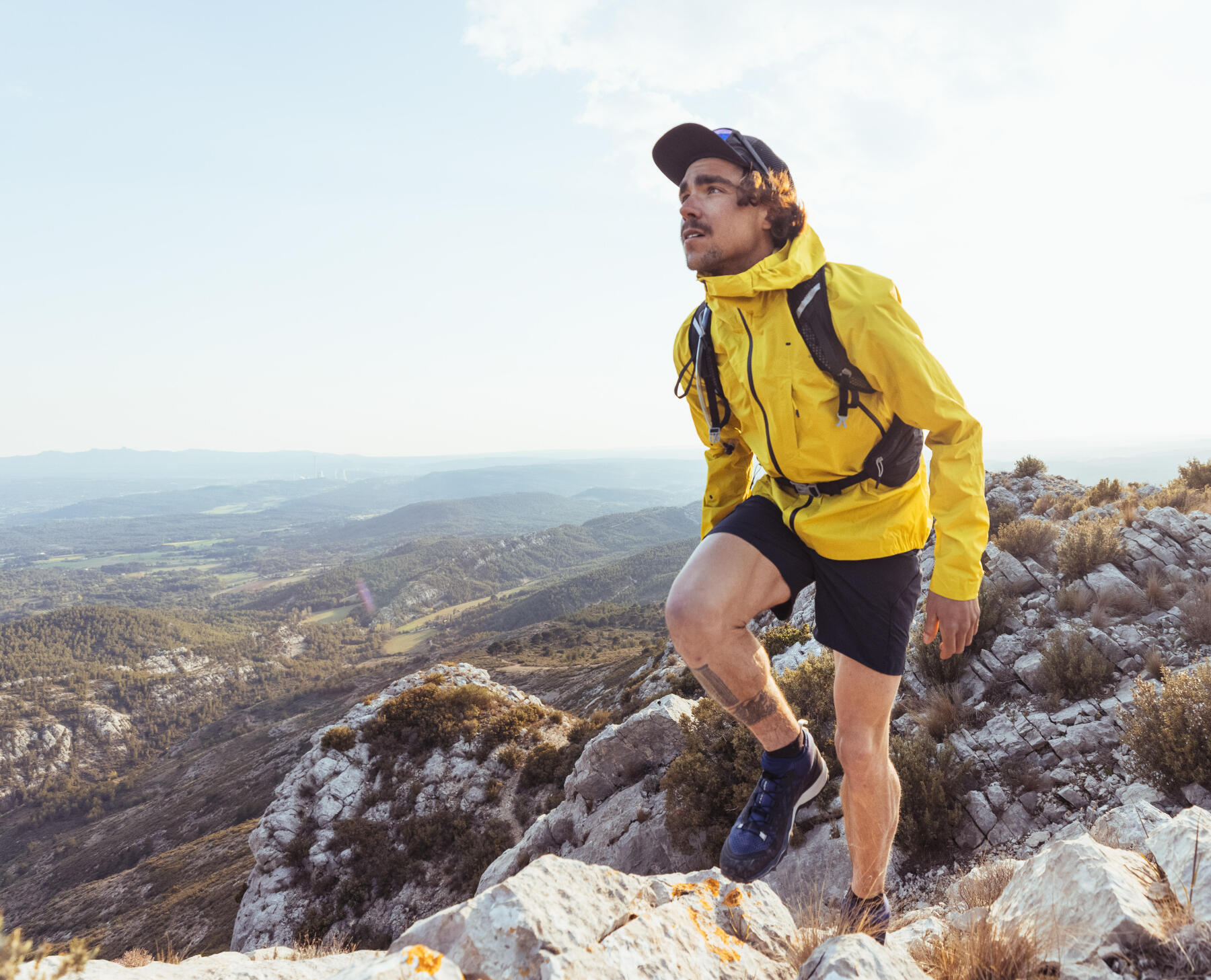 Men's Hiking Shorts - NH100 Fresh - Asphalt blue - Quechua - Decathlon