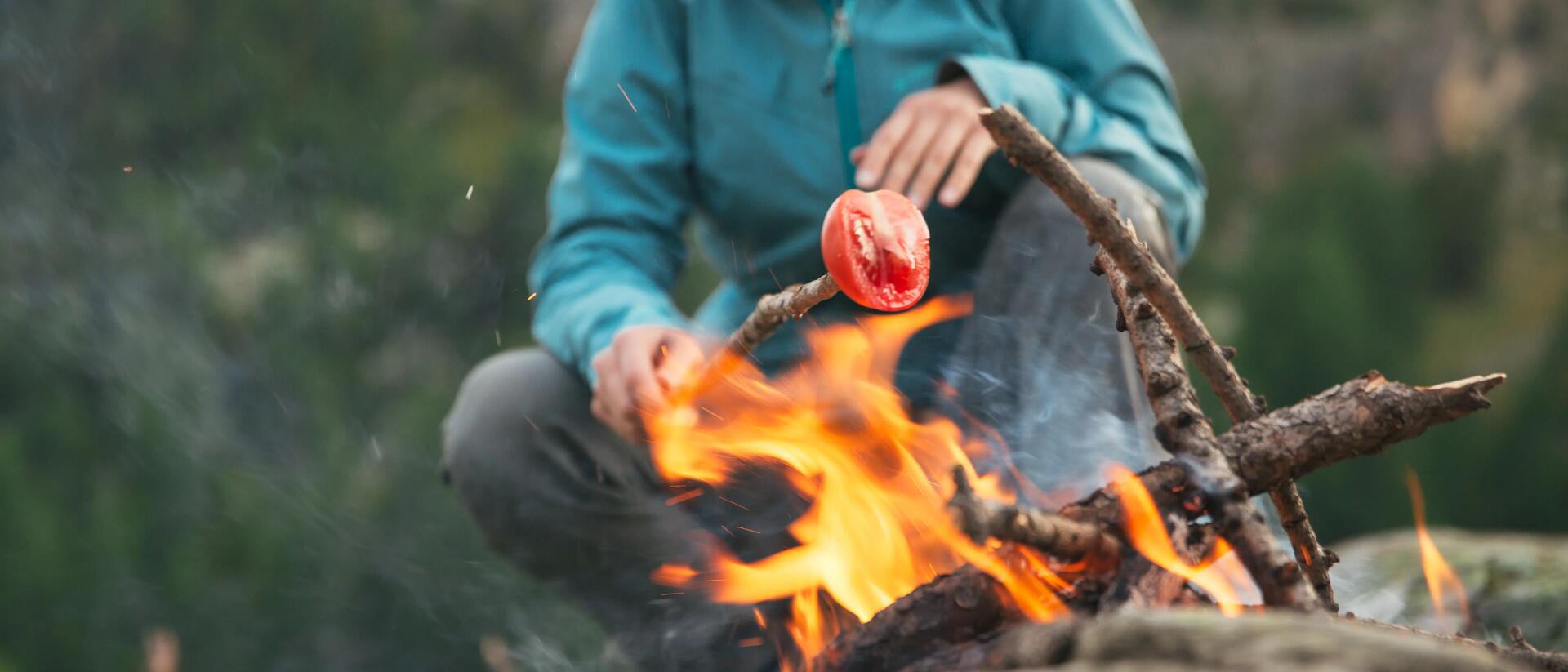 Cooking while camping