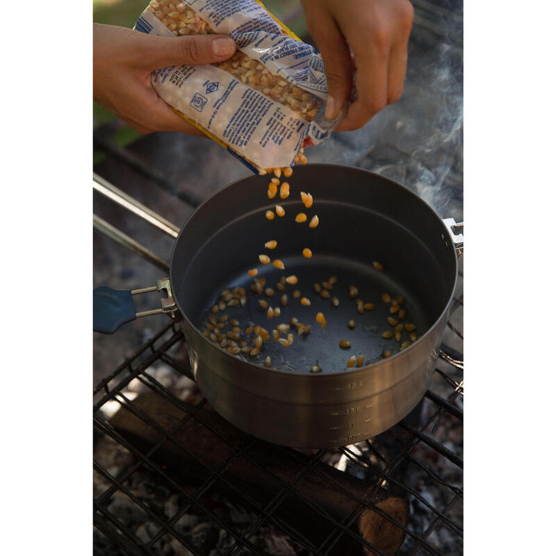 Conjunto de cozinha de caminhada 500 inox + revestimento anti-aderente 2P 2,1L