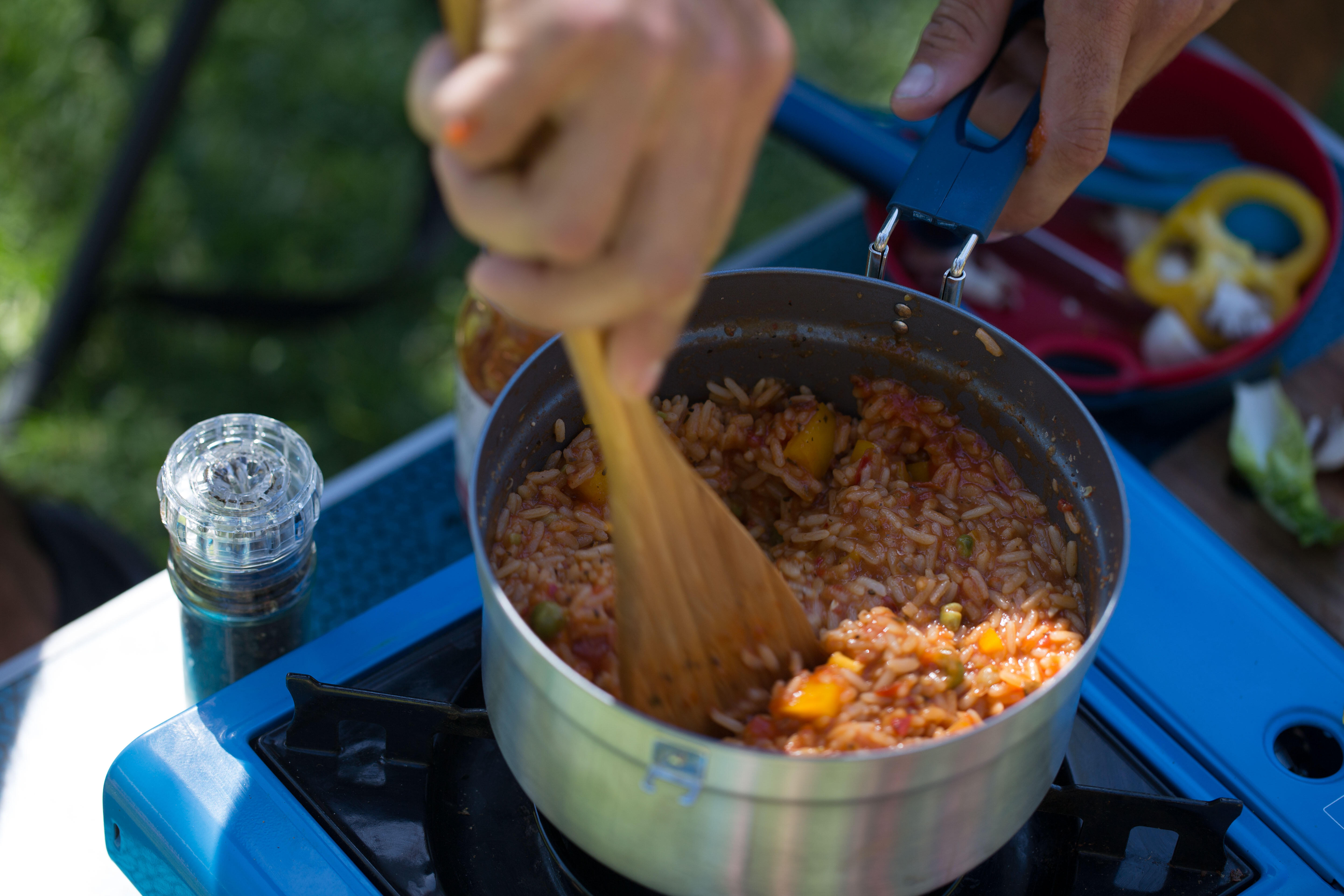 2-Person Stainless Camping Cook Set - MH 500 - QUECHUA