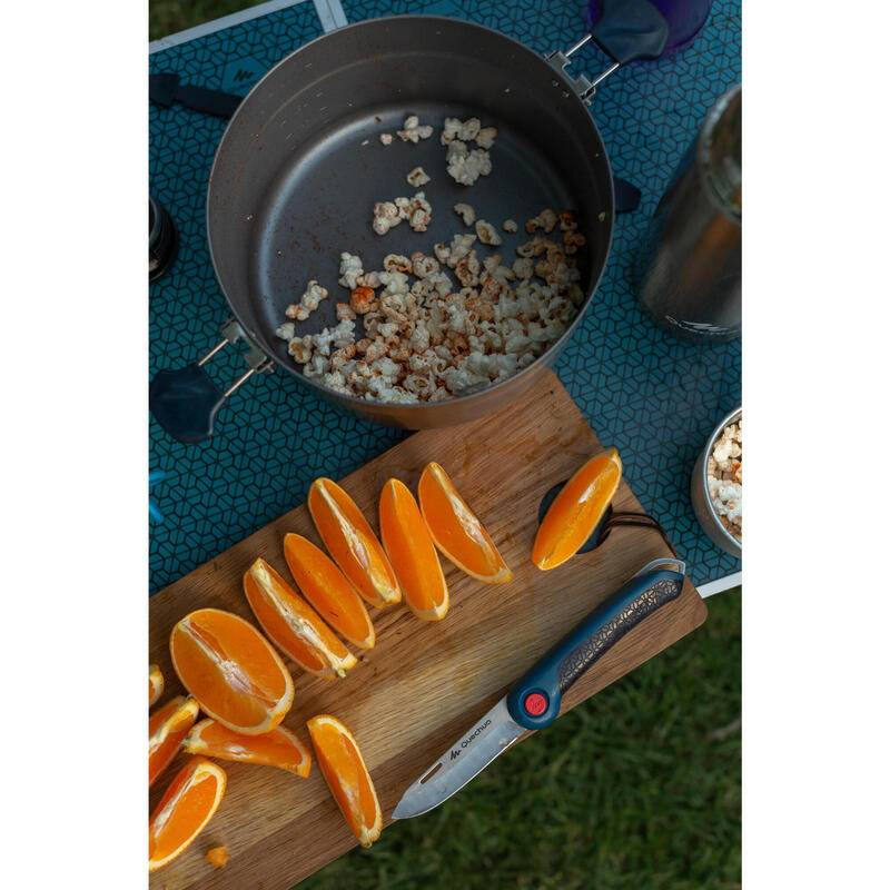 Set de gătit camping 500 inox + înveliș anti-adeziv 2 persoane 2,1L