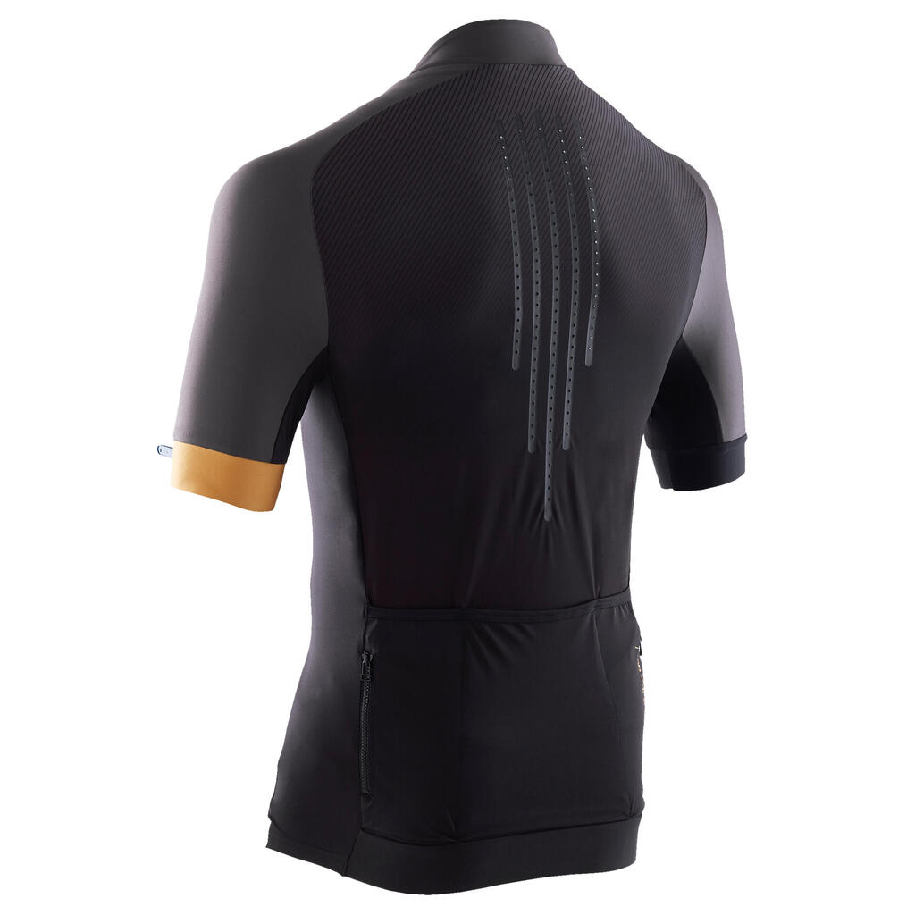 Mountain Bike Jersey XC Light - Black/Ochre