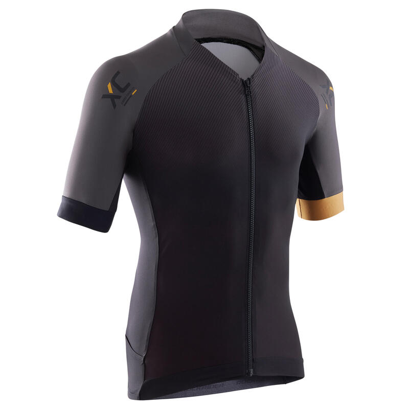 Erkek Dağ Bisikleti / Cross Country (XC) Forması - Siyah / Hardal Rengi