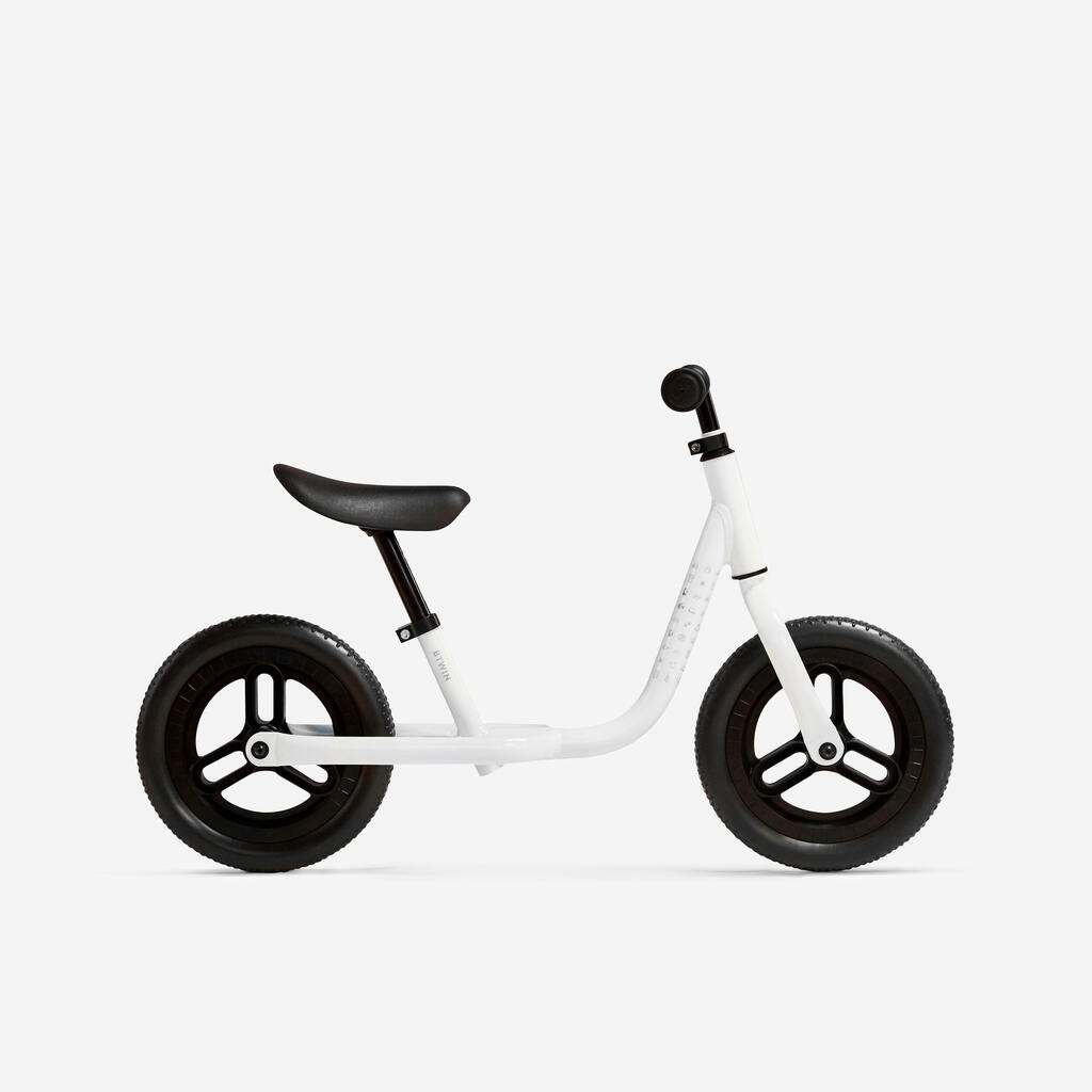 אופני איזון לילדים 10 אינץ' דגם RunRide 100 – לבן/שחור